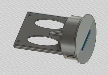 Модель кронштейна крепления SD карты