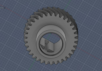 Модель шестеренки Konica